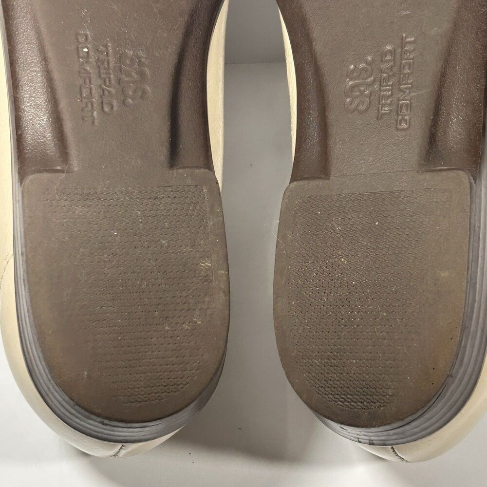 SAS Horse Bit Loafers Womens 7.5M Tripad Metro Comfort Slip On Leather Beige USA - Picture 9 of 12